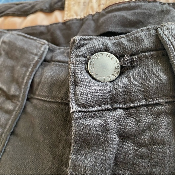 Stella McCartney Y2K Low-Rise Super Skinny Distressed Faded Black Jeans - Picture 3 of 12